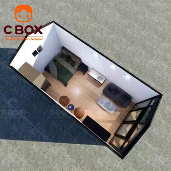 modern pitch roof container home